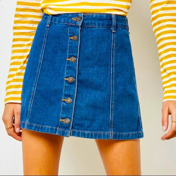 Forever 21 Dresses & Skirts - Forever 21 - Denim Button Down Skirt - Only worn once!